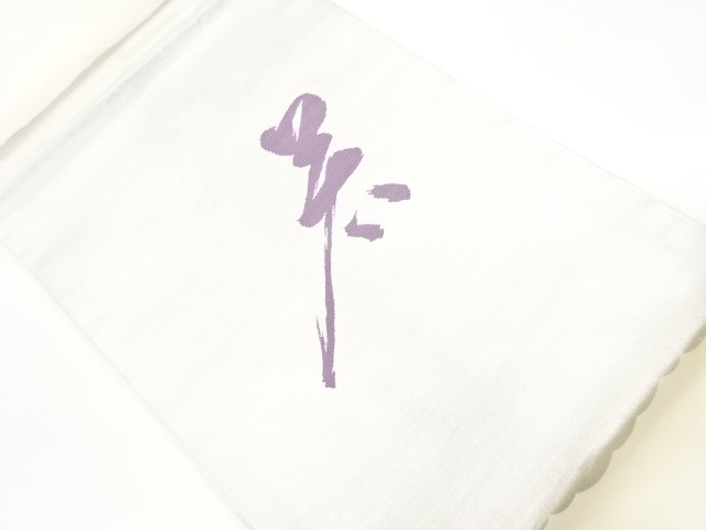 リサイクル　文字模様織出し名古屋帯